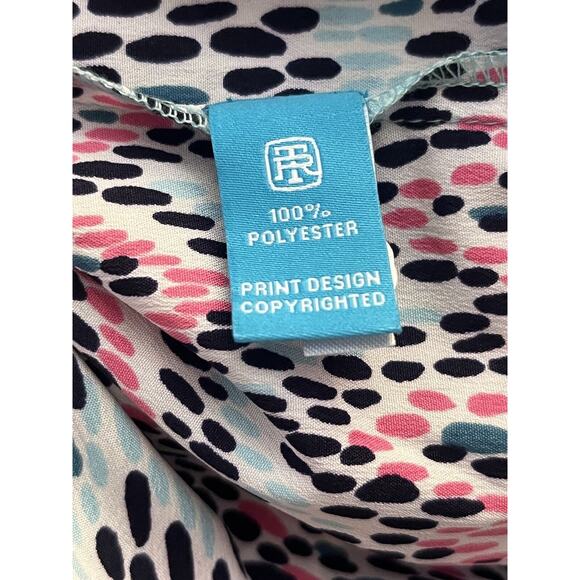 NWT Tori Richard Honolulu Paulina Women’s Sz 2 Multicolor Dot Sleeveless Dress - Picture 9 of 9